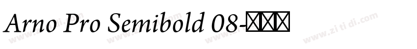 Arno Pro Semibold 08字体转换